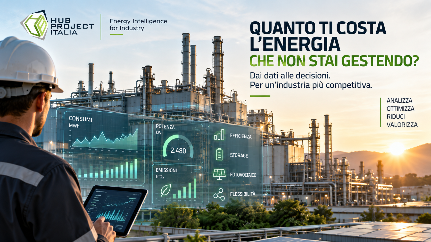 Hub Project Italia — Quanto ti costa l'energia che non stai gestendo? Energy Intelligence for Industry